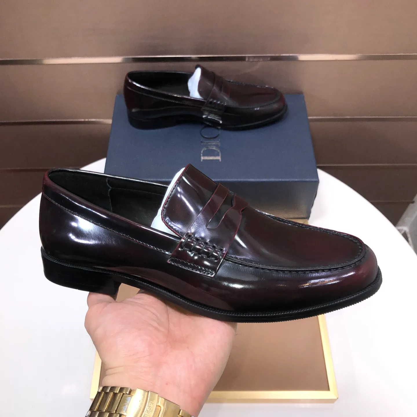Men's shoes 💰580💰[Dior] (water-dyed cowhide lining) Dior original 1:1 high-quality factory, imported original materials, imported raw cowhide, water-dyed cowhide lining, original TPU outsole, code number: 39-44 (45 customized)
